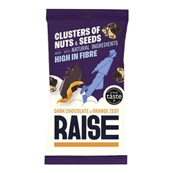 Raise Snacks Dark Chocolate and Orange 35g [Pack of 12]