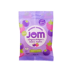JOM Organic Sour Blueberry & Raspberry Gummies 70g [Pack of 16]