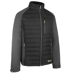 Beeswift Flex Workwear Padded Jacket Black/Grey Xl