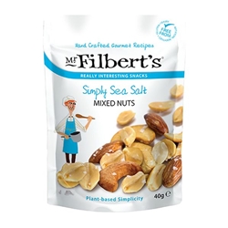 Mr Filberts Simply Sea Salt Mixed Nuts 40g [Pack of 20]