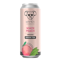 KAYTEA White Peach (Organic) 330ml Can [Pack of 12]