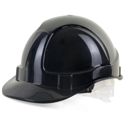 Beeswift Economy Vented Safety Helmet Black 