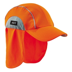 Ergodyne High Performance Baseball Cap With Neck Shade Orange 