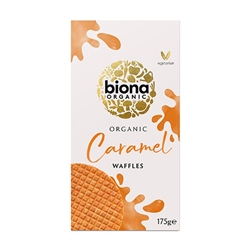 Biona Organic Caramel Syrup Waffles 175g [Pack of 12]