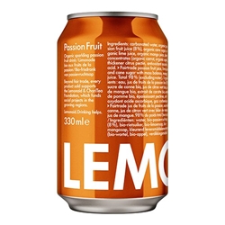 Lemonaid Passion Fruit Organic & Fairtrade 330ml Cans [Pack of 12]