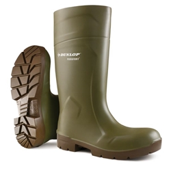 Dunlop Purofort Multigrip Safety Wellingtons Green 11