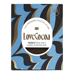 Love cocoa - Maldon Sea Salt Dark Chocolate 75g [Pack of 12]
