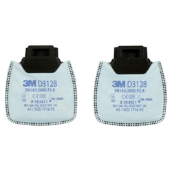 3M D3128 Secure Click P2 R Filter White 