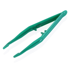 Click Medical Tweezers Plastic Pack Of 10 Green 