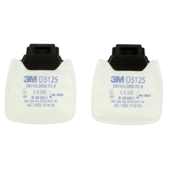 3M D3125 Secure Click P2 R Filter White 