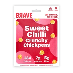 Brave Roasted Chickpeas Sweet Chilli 35g [Pack of 12]