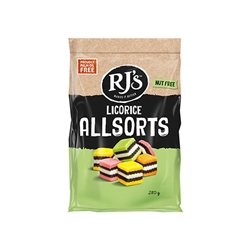 Rj's Licorice Allsorts 280g [Pack of 12]
