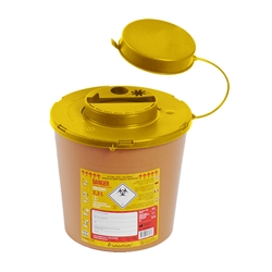 Woodsafe Sharps Bin 2 Litre Brown 2L