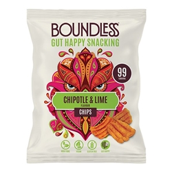 Boundless Chipotle and Lime Activated Chips 23g [Pack of 24]