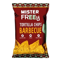Mister Free'd Tortilla Chips with Barbecue 40g [Pack of 12]