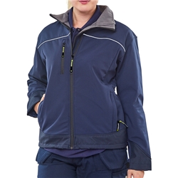 Beeswift Ladies Soft Shell Jacket Navy Blue L