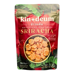 Kin & Deum Sriracha Rice Chips 60 g [Pack of 12]