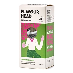 Flavour Head Triple Green Tea Botanical Tea 37.5g [Pack of 6]