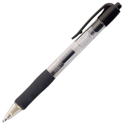 ValueX Retractable Gel Rollerball Pen 0.7mm Line Black (Pack 10) - K3-01