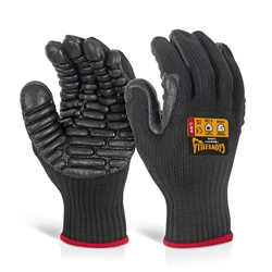 Beeswift Glovezilla Anti Vibration Gloves Black M