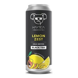 KAYTEA Lemon Zest (Organic) 330ml Can [Pack of 12]