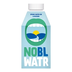 NOBL WATR Spring Water on a Mission 500ml [Pack of 12]