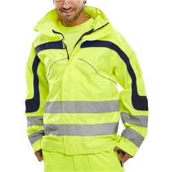 Beeswift Eton Hi-Vis Breathable Jacket Saturn Yellow 5Xl