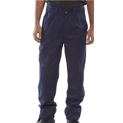 Beeswift Heavyweight Drivers Trousers Navy Blue 30