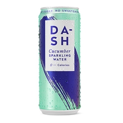 Dash Water Sparkling Cucumber 330ml Can [Pack of 12]