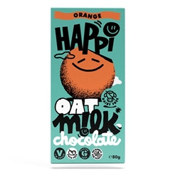 HAPPi Orange Oat Milk Chocolate 80g [Pack of 12]