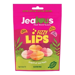 Jealous Fizzy Lips 125g Share Bags [Pack of 10]