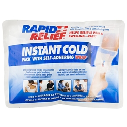 Rapid Relief Instant Cold Pack With Self Adhering Wrap 5"X 9" White 9"