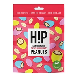 H!P Salted Caramel Peanuts Pouch 90g [Pack of 8]