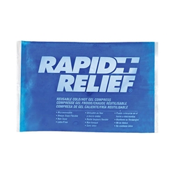 Rapid Relief Reusable Hot/Cold Gel Compress 4"X 6" Blue 6"