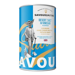 Savoursmiths Crisps Savoursmiths Desert salt and vinegar crisps Tin 100g [Pack of 12]