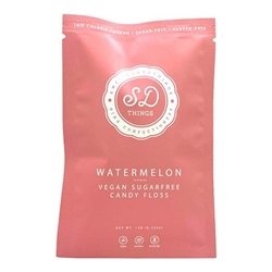 SweetDoughThings Watermelon Flavour Sugar-Free Candy Floss 12g [Pack of 10]