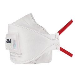 3M 9332+Gen3 Aura Ffp3V Mask White 496X288X438Mm