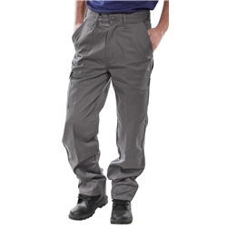 Beeswift Heavyweight Drivers Trousers Grey 38