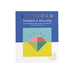Chococo 47% 'Thanks a Milk Chocolate Bar 75g [Pack of 12]