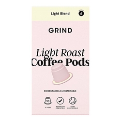 Grind Coffee Pods Refill Box Home Compostable Light 90g [Pack of 100]