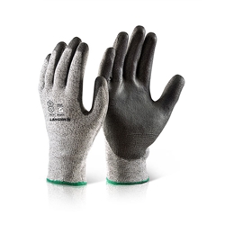 Beeswift Pu Coated Cut Level 5 Gloves Black M