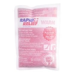 Rapid Relief Instant Warm Pack Large 5"X 9" White 9"