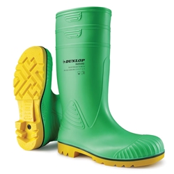 Dunlop Acifort Hazguard Full Safety Wellingtons Green 10