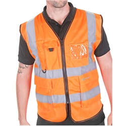 Beeswift Hi-Vis Executive Mesh Vest Orange Xxl