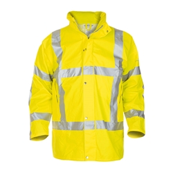 Hydrowear Neer Multi Fire Retardant Hi-Vis Anti-Static Waterproof Parka Jacket Saturn Yellow L