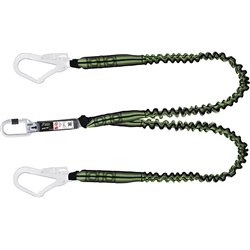 Kratos 1.5Mtr Lanyard Shock Absorber Black/Green 1.5M