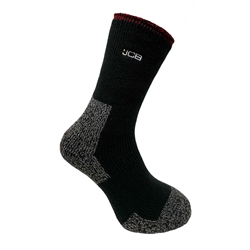 JCB Workwear Thermasocks With Extended Achilles Black/Grey 6-8.5