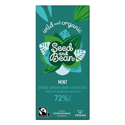 Seed&Bean 75g Extra Dark 72% - Mint Org & FT [Pack of 10]