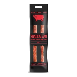Serious Pig Snackalami Spicy 30g [Pack of 24]