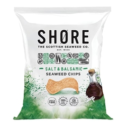 Shore Seaweed Chips - Salt & Balsamic 25g [Pack of 24]